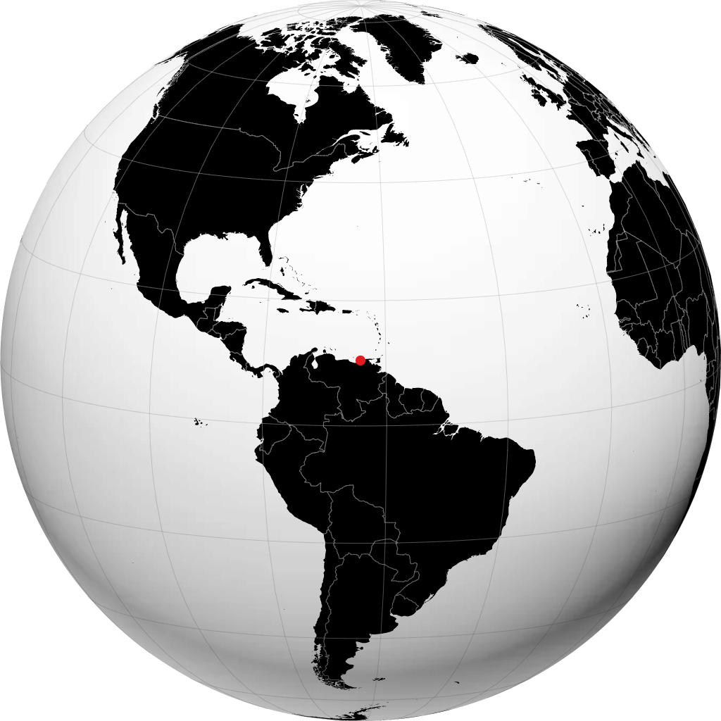 Cumaná á hnöttnum