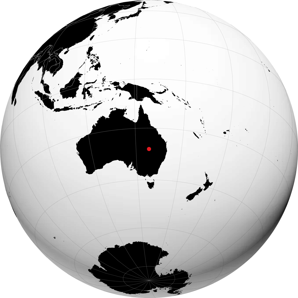 Cunnamulla á hnöttnum