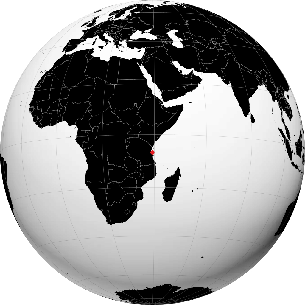 Dar es Salaam á hnöttnum