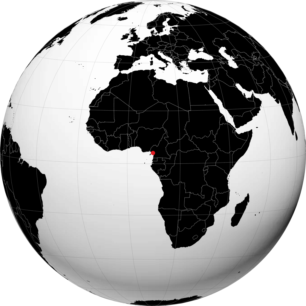 Douala á hnöttnum