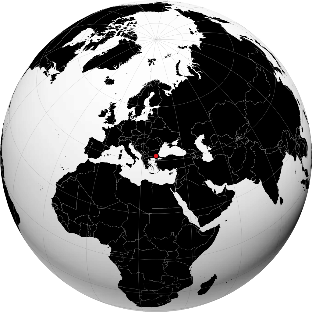 Edirne á hnöttnum
