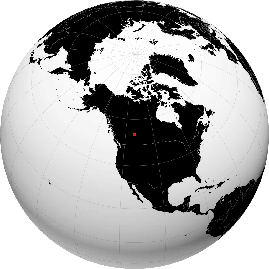 Edmonton á hnöttnum