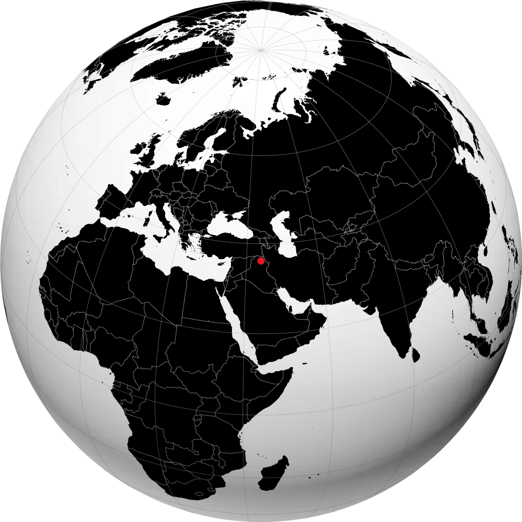 Erbil á hnöttnum