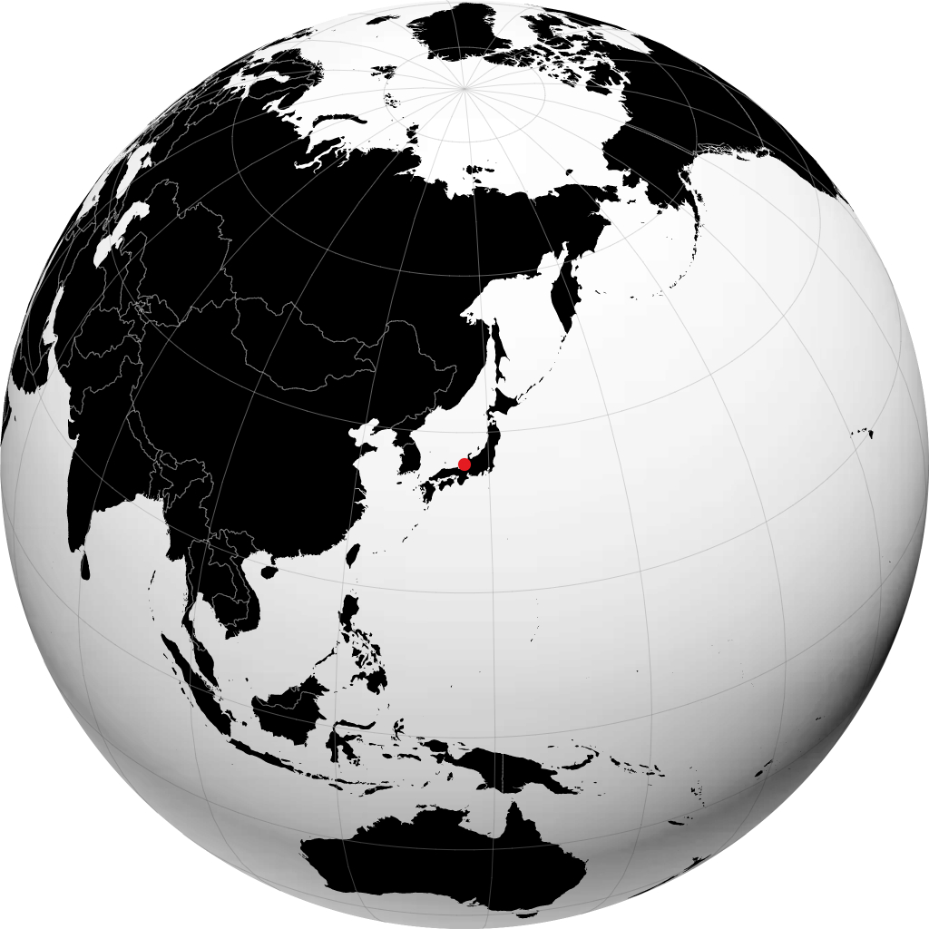 Fukui-shi á hnöttnum