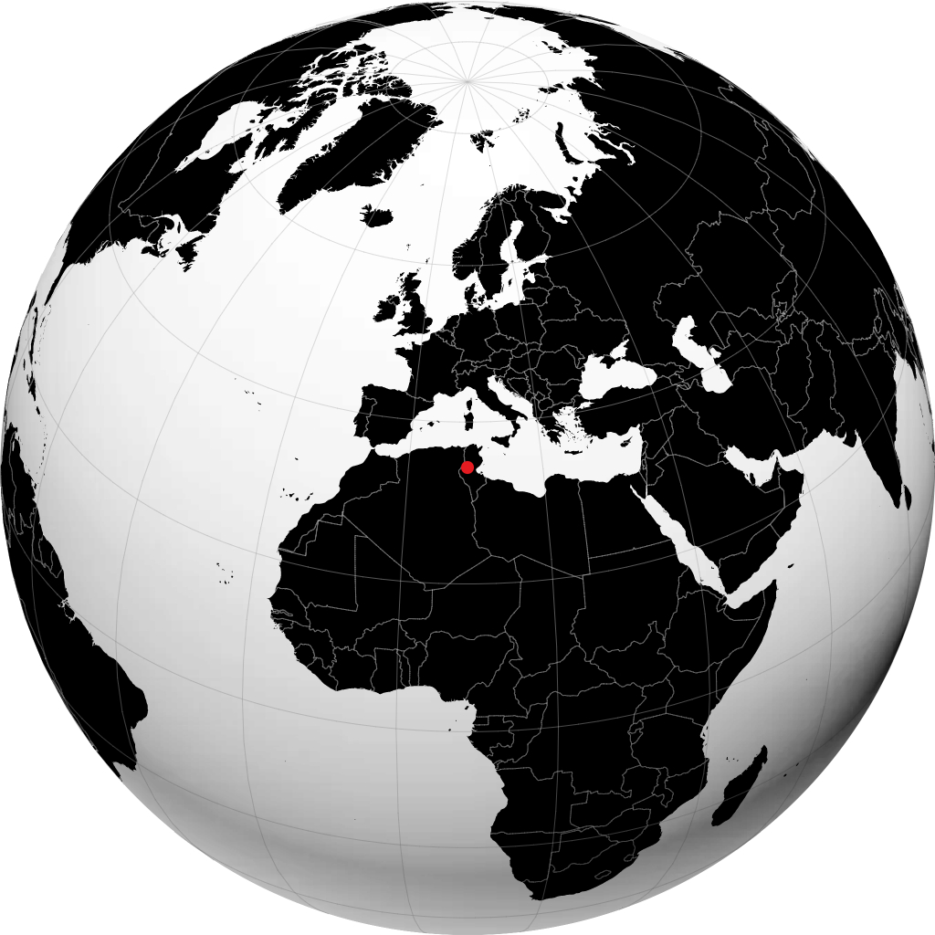Gafsa á hnöttnum