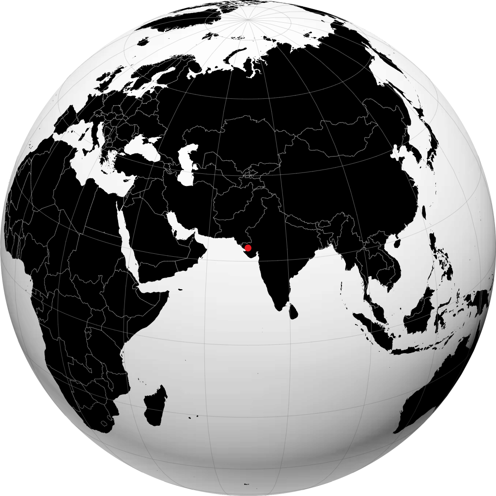 Gandhidham á hnöttnum