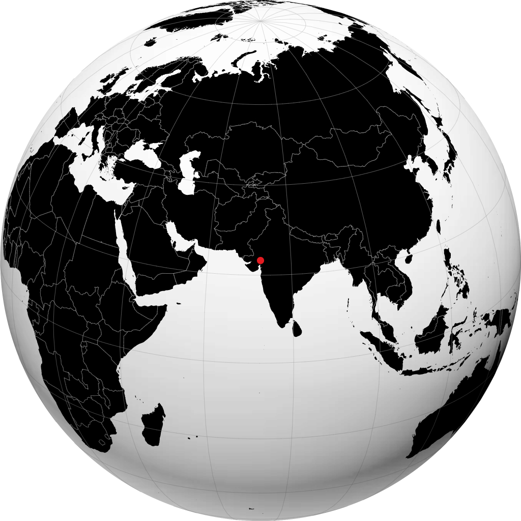 Gandhinagar á hnöttnum