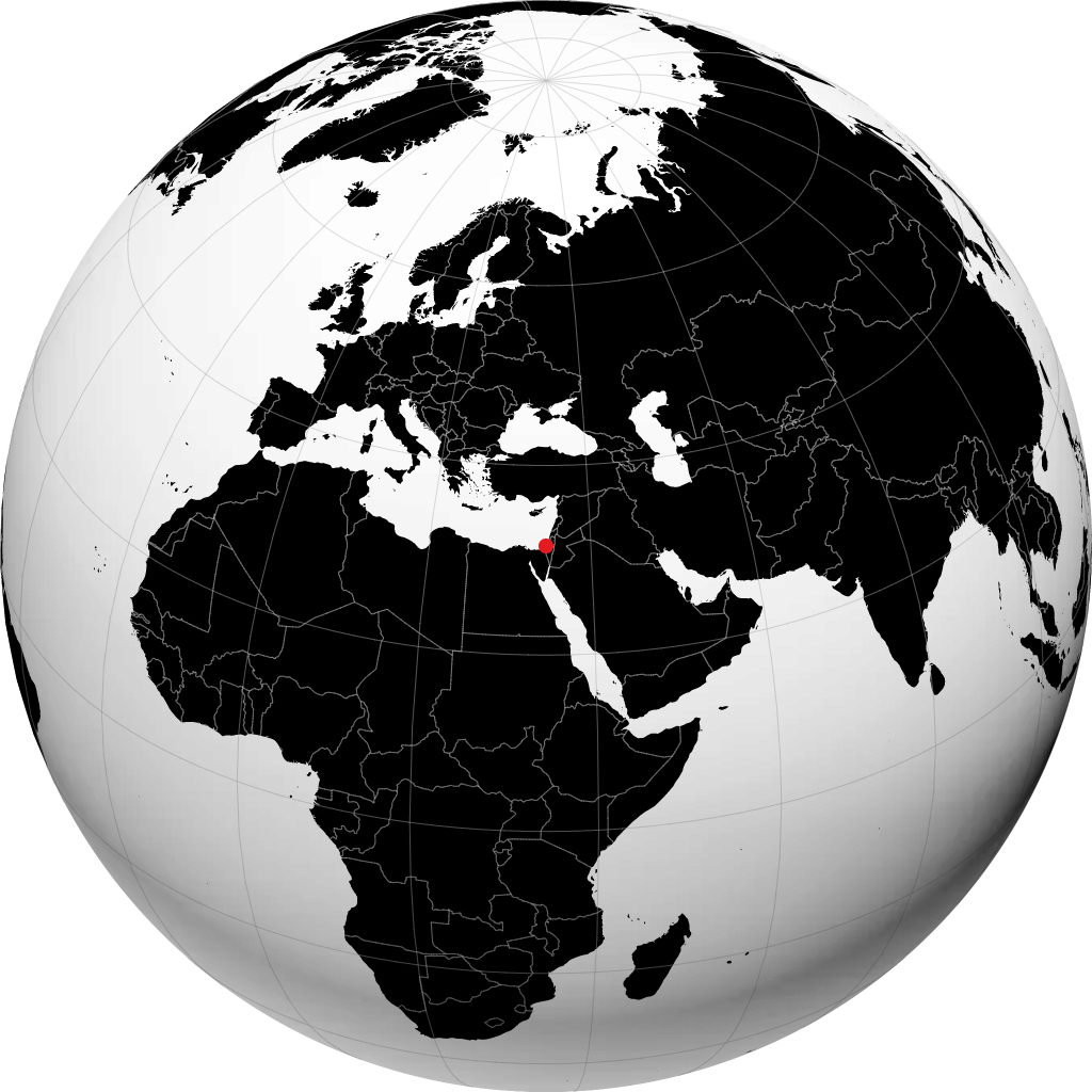 Gaza City á hnöttnum