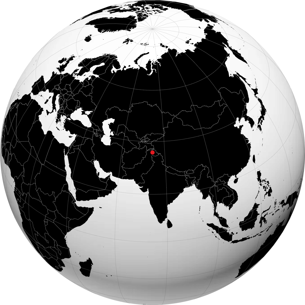 Gilgit á hnöttnum