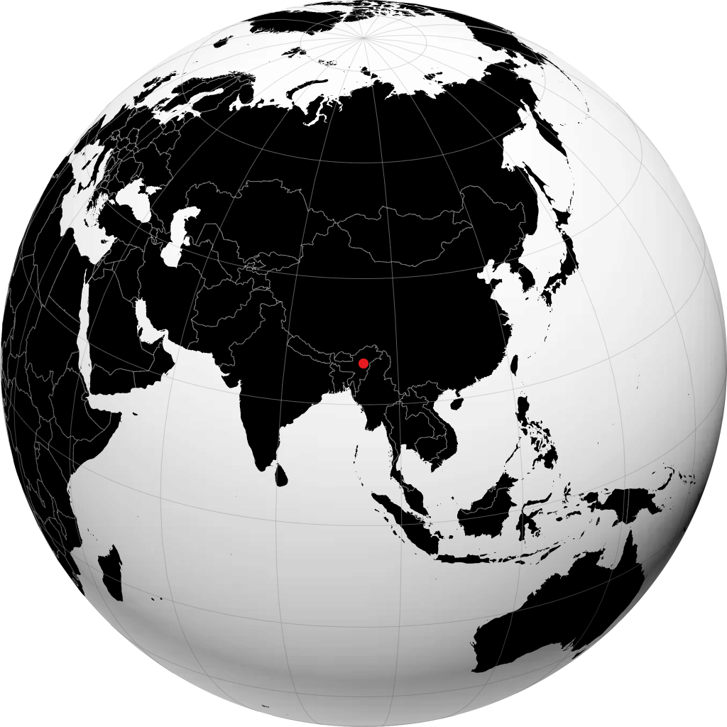 Golaghat á hnöttnum