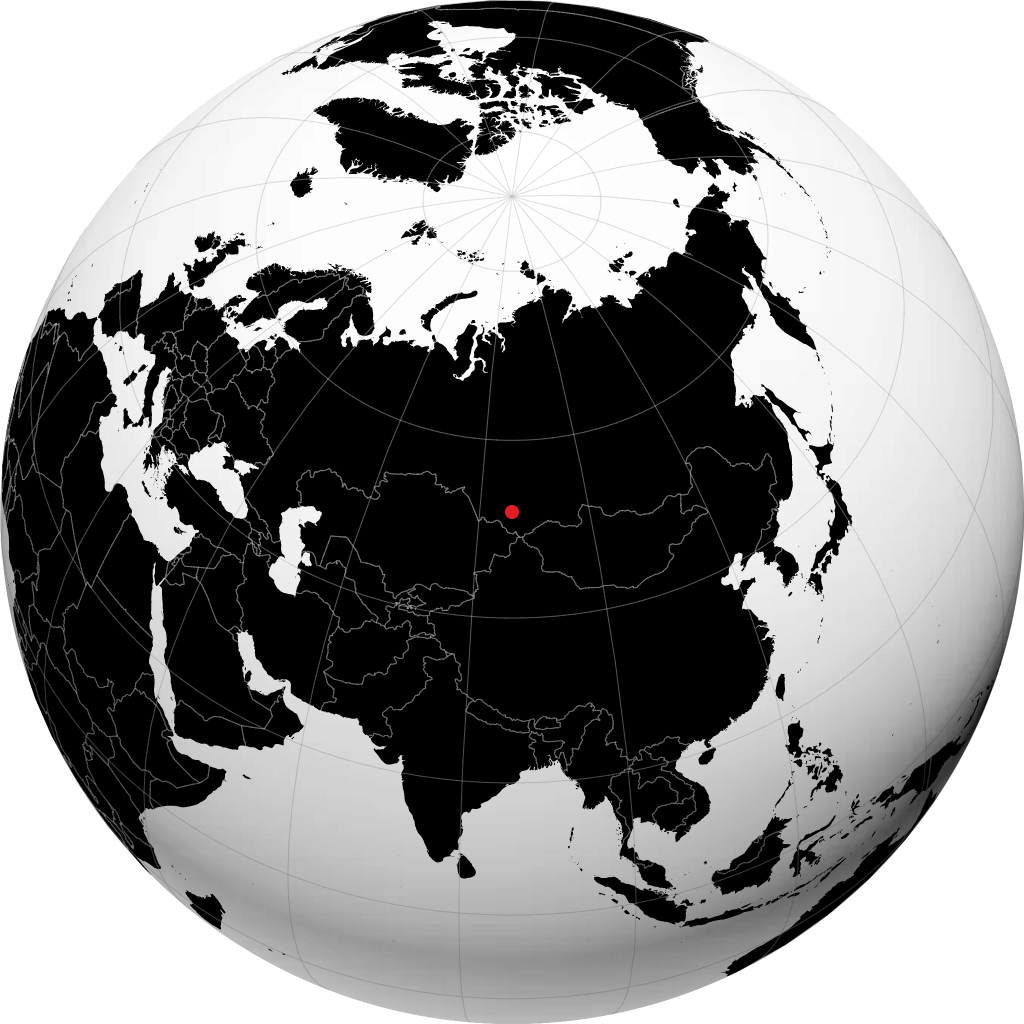 Gorno-Altaysk á hnöttnum