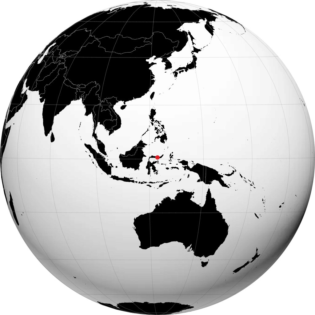 Gorontalo á hnöttnum