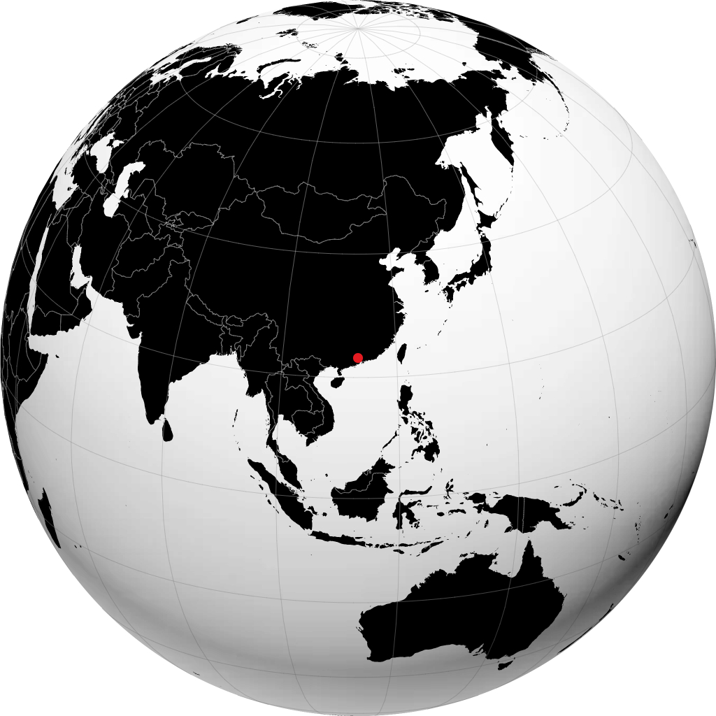 Guangzhou á hnöttnum