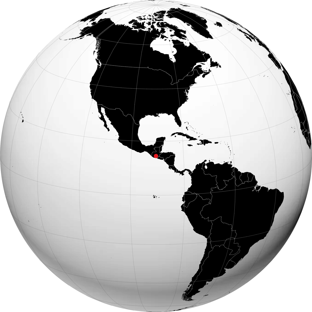 Guatemala City á hnöttnum