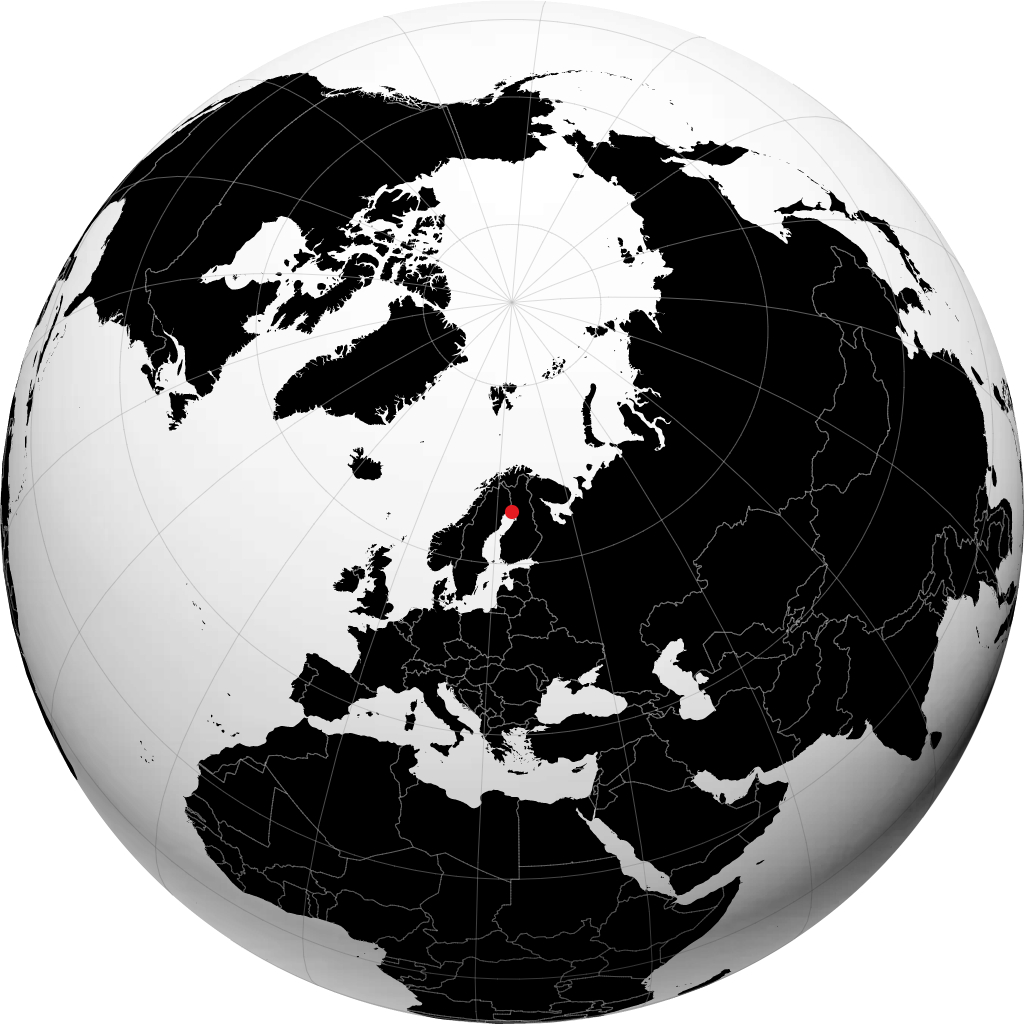 Haparanda á hnöttnum