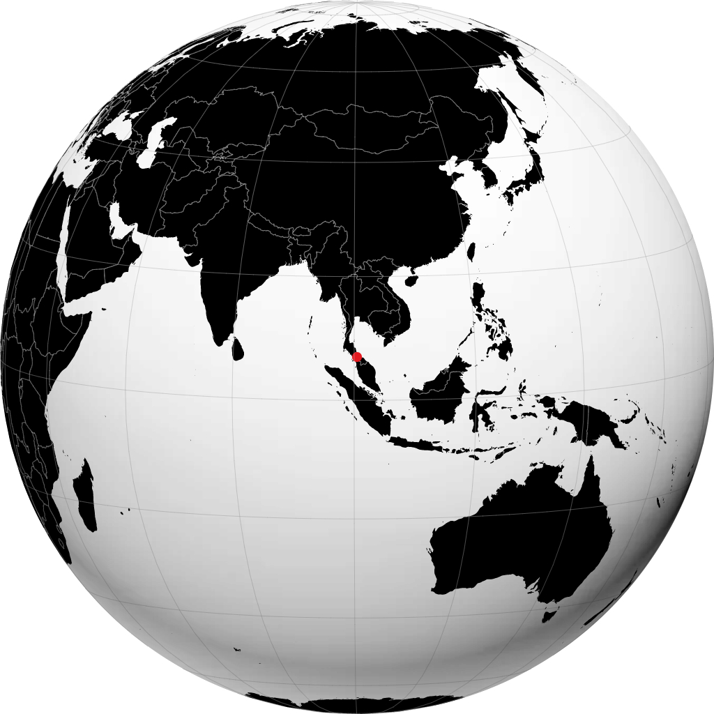 Hat Yai á hnöttnum