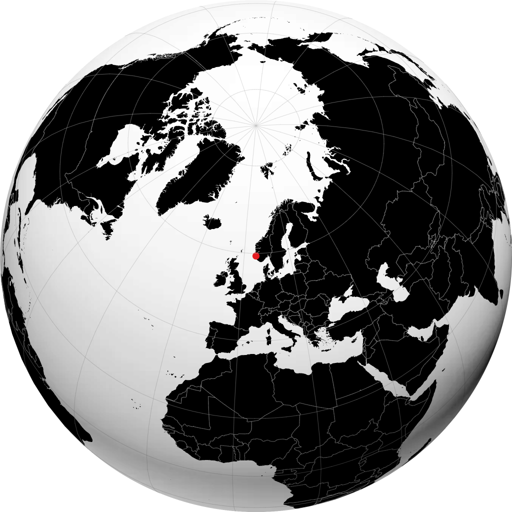 Haugesund á hnöttnum