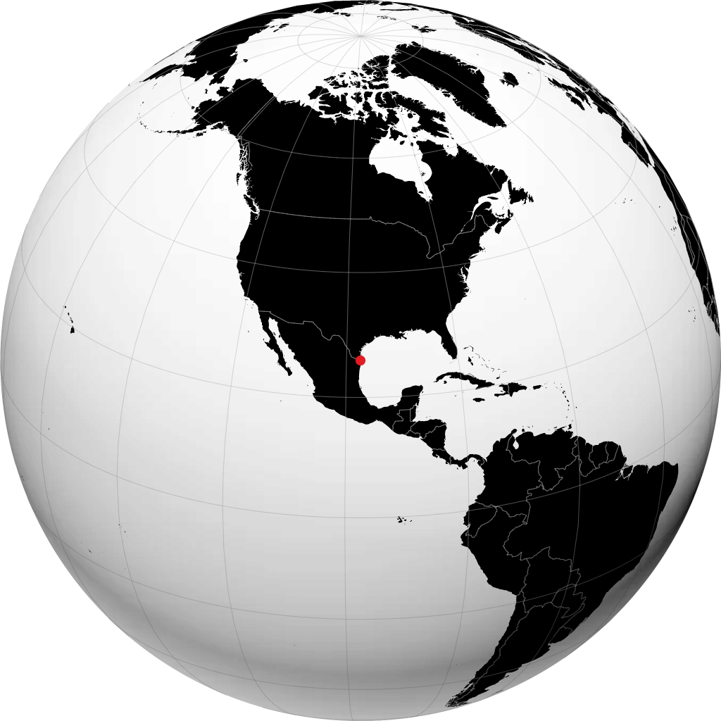Heroica Matamoros á hnöttnum