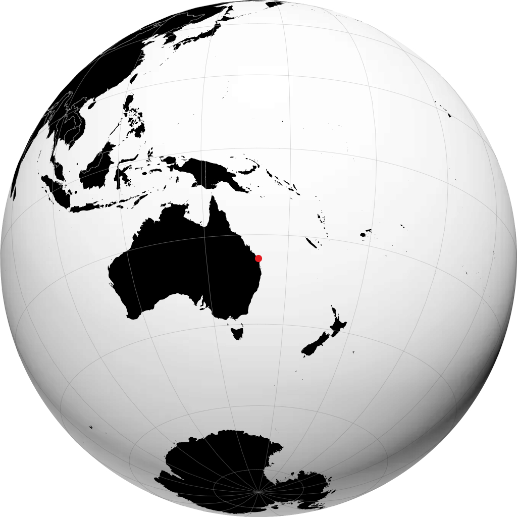 Hervey Bay á hnöttnum