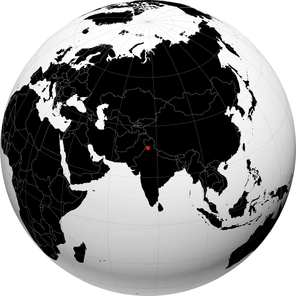 Hoshiarpur á hnöttnum