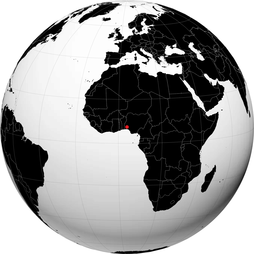 Ibadan á hnöttnum