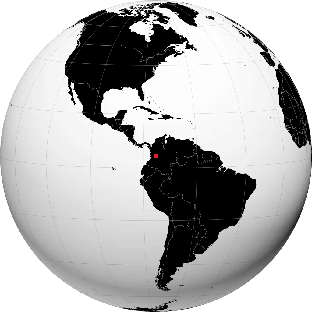 Ibague á hnöttnum