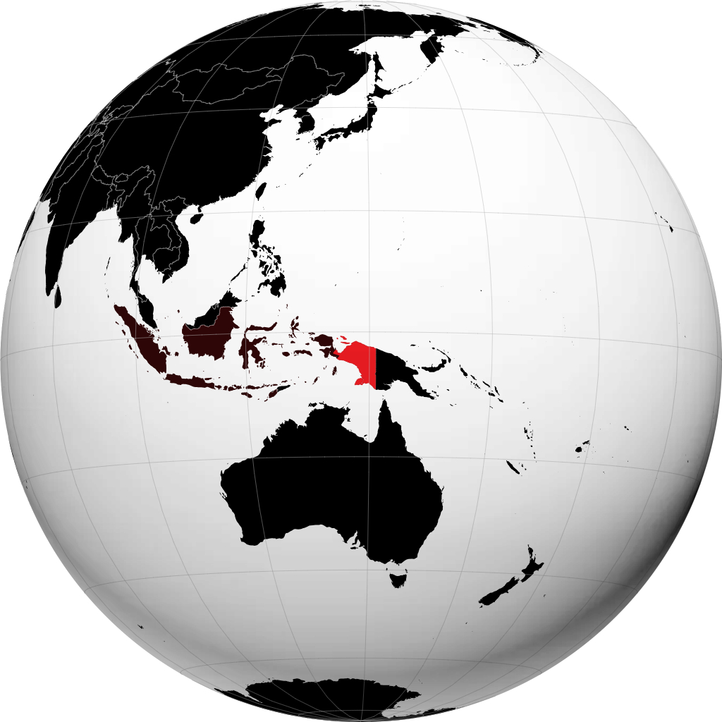 Provinsi Papua á hnöttnum