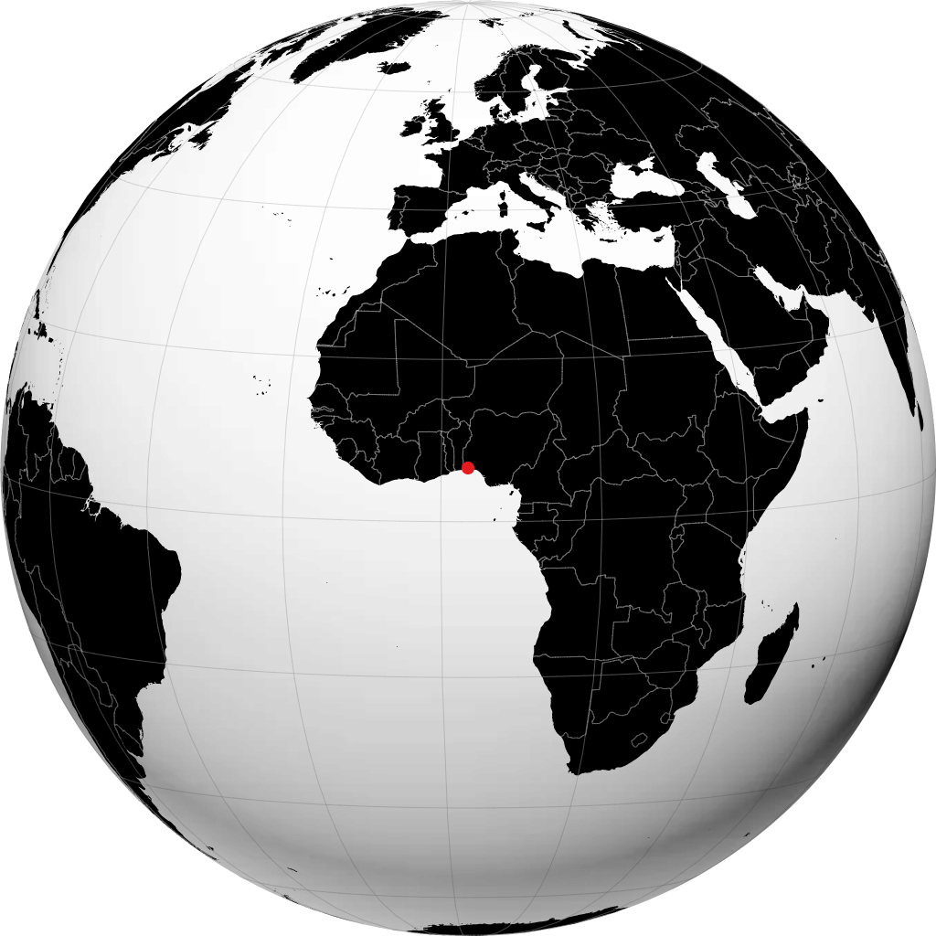 Ikeja á hnöttnum