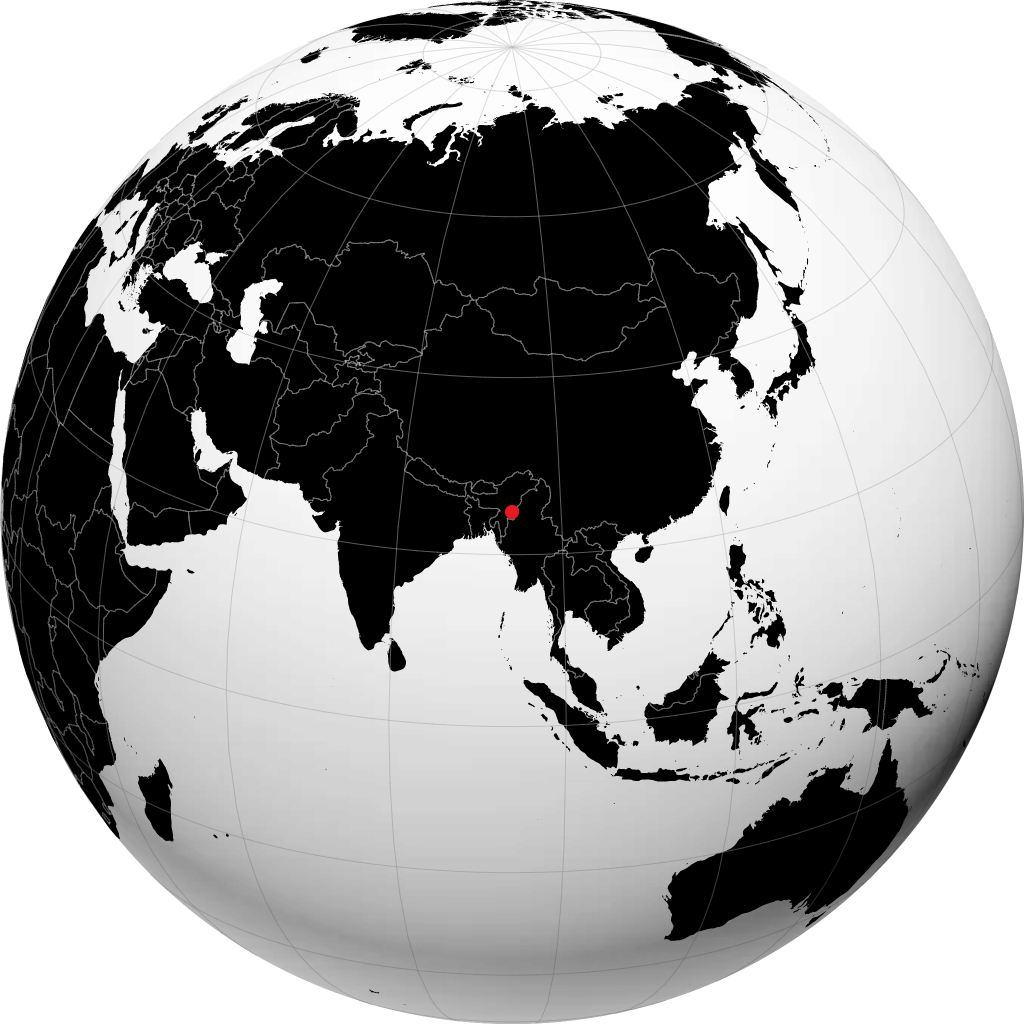 Imphal á hnöttnum