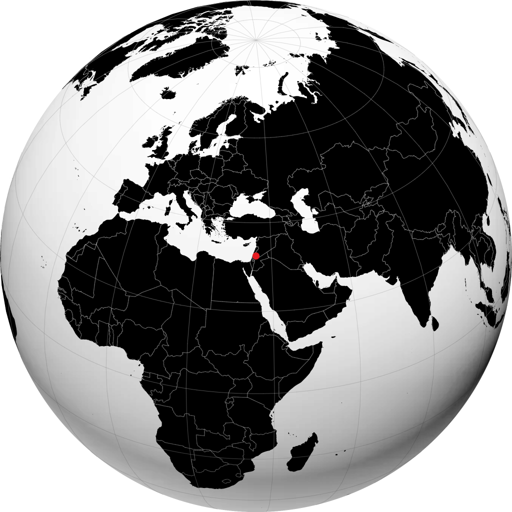 Irbid á hnöttnum