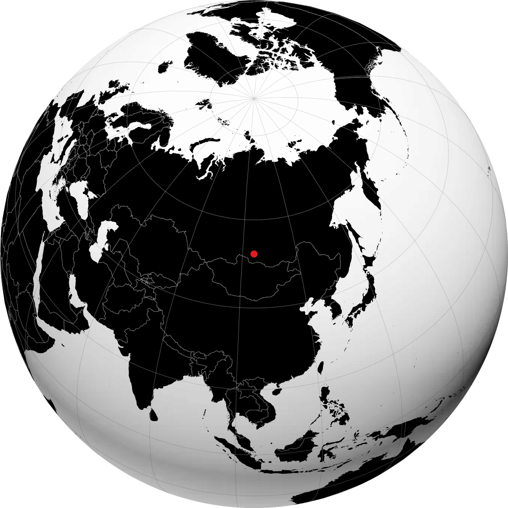 Irkutsk á hnöttnum
