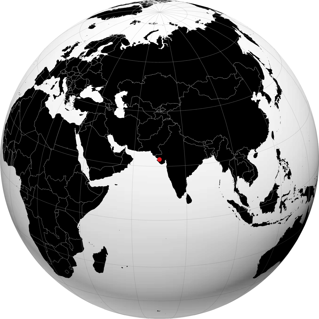 Jamnagar á hnöttnum
