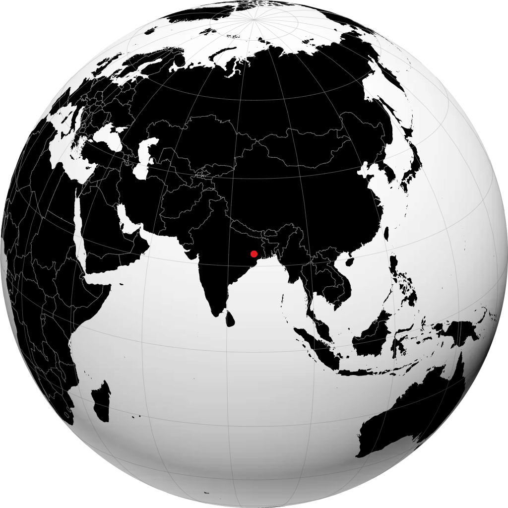 Jamshedpur á hnöttnum