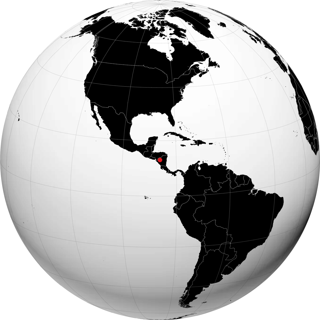Jinotega á hnöttnum