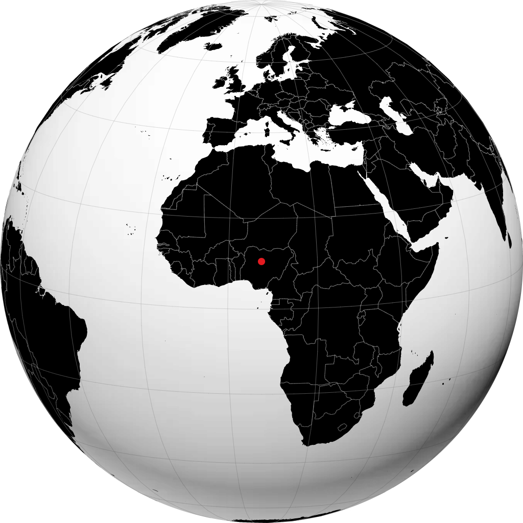 Kaduna á hnöttnum