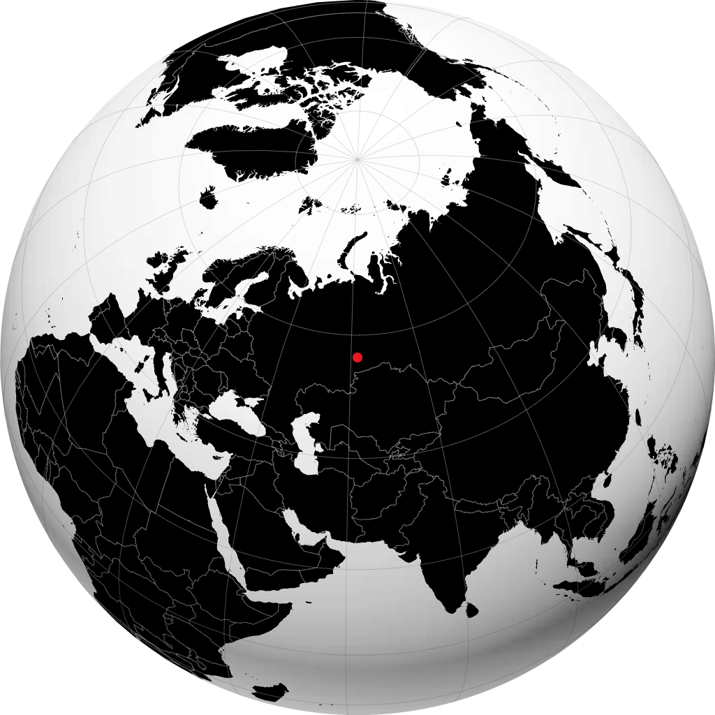 Kamensk-Uralskiy á hnöttnum
