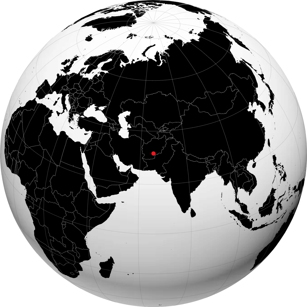 Kandahar á hnöttnum