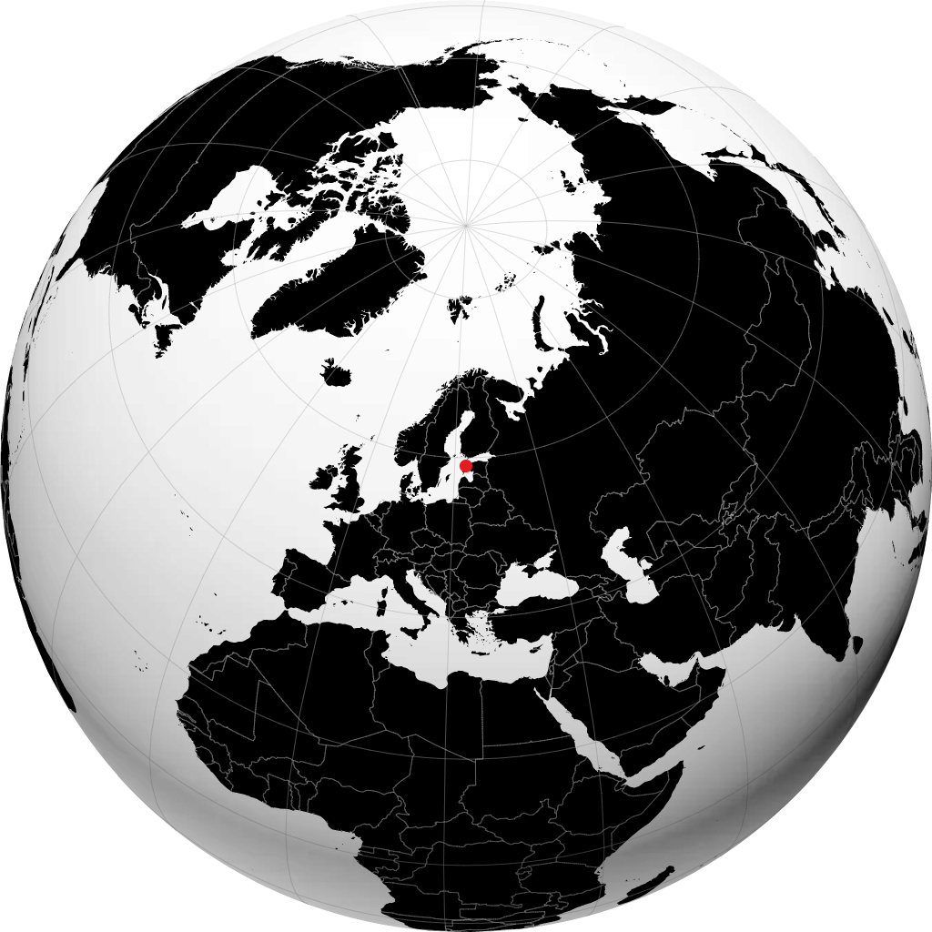 Kärdla á hnöttnum