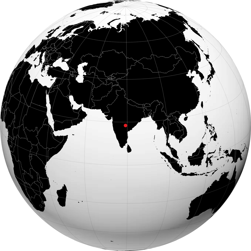 Karimnagar á hnöttnum