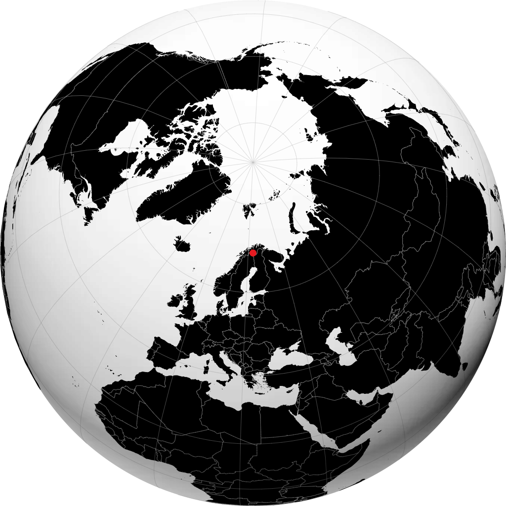 Kautokeino á hnöttnum
