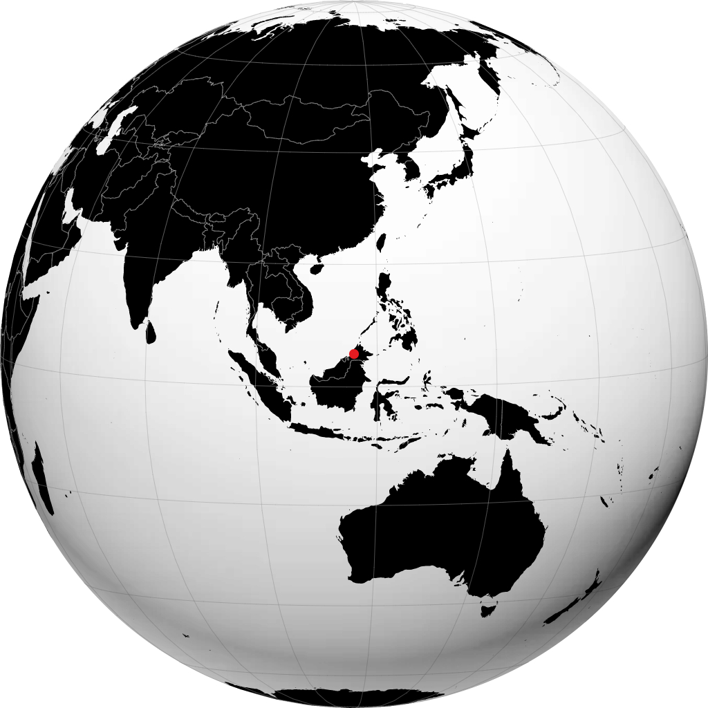 Keningau á hnöttnum