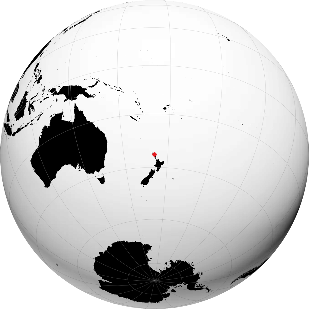 Kerikeri á hnöttnum