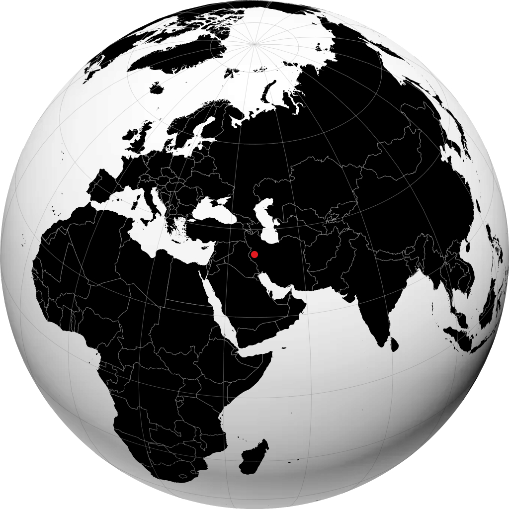 Kermanshah á hnöttnum