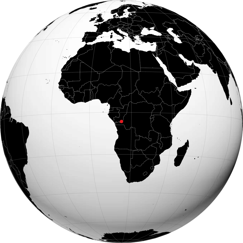 Kinshasa á hnöttnum