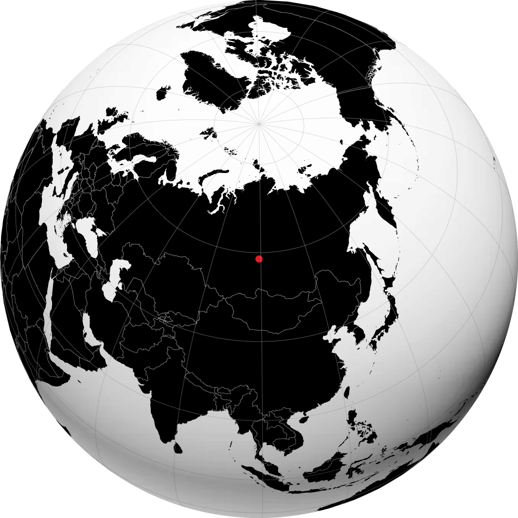 Kodinsk á hnöttnum