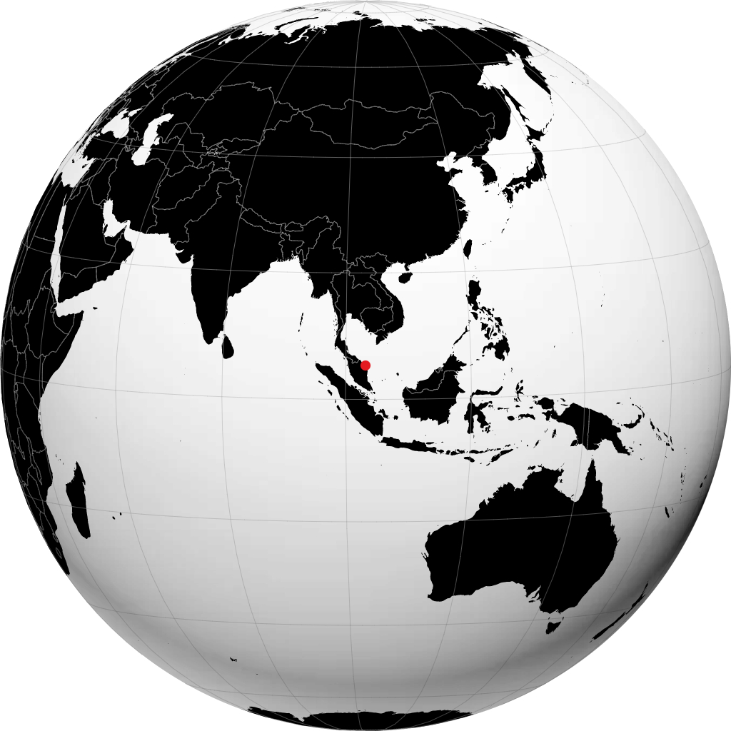 Kuala Terengganu á hnöttnum
