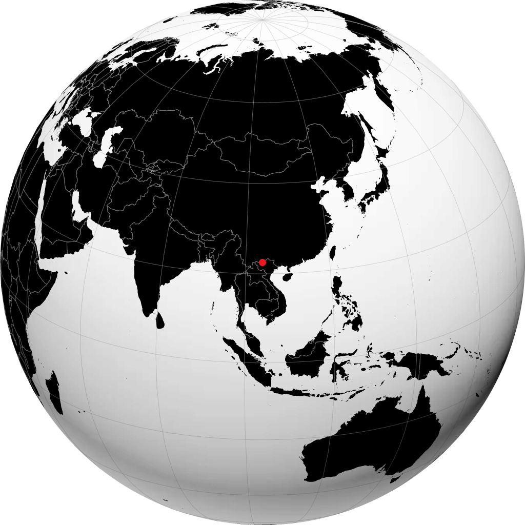 Lao Cai á hnöttnum