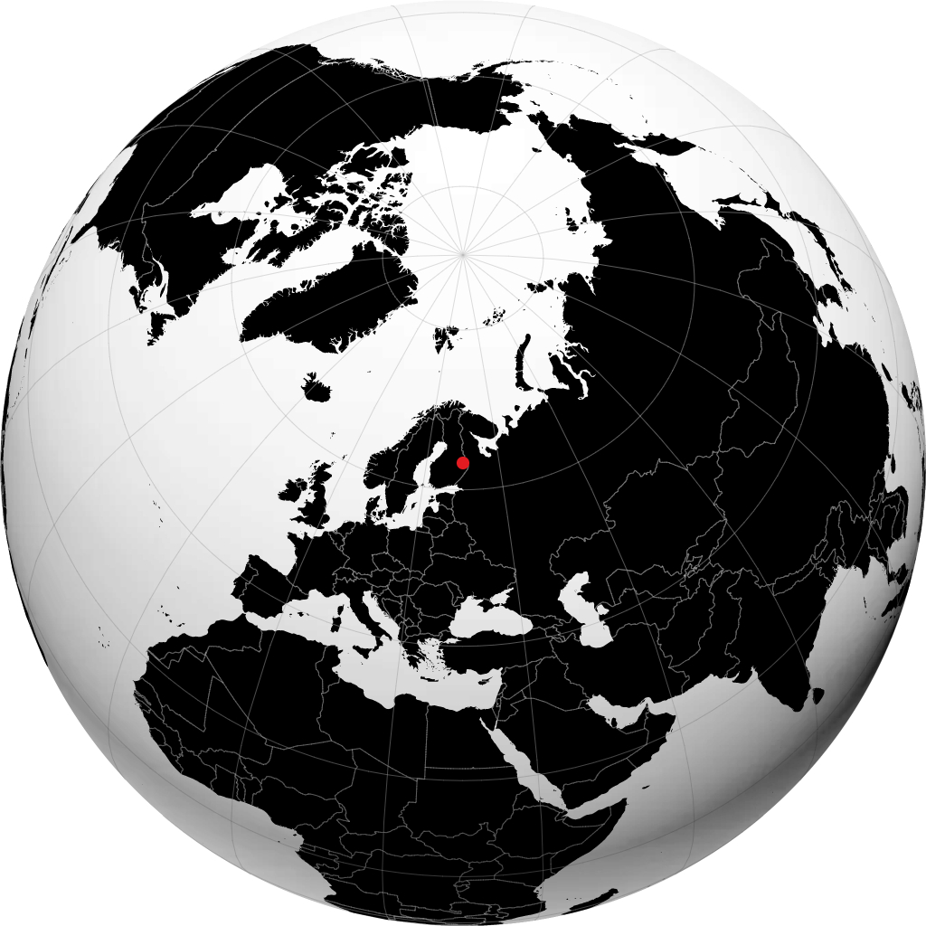 Lieksa á hnöttnum