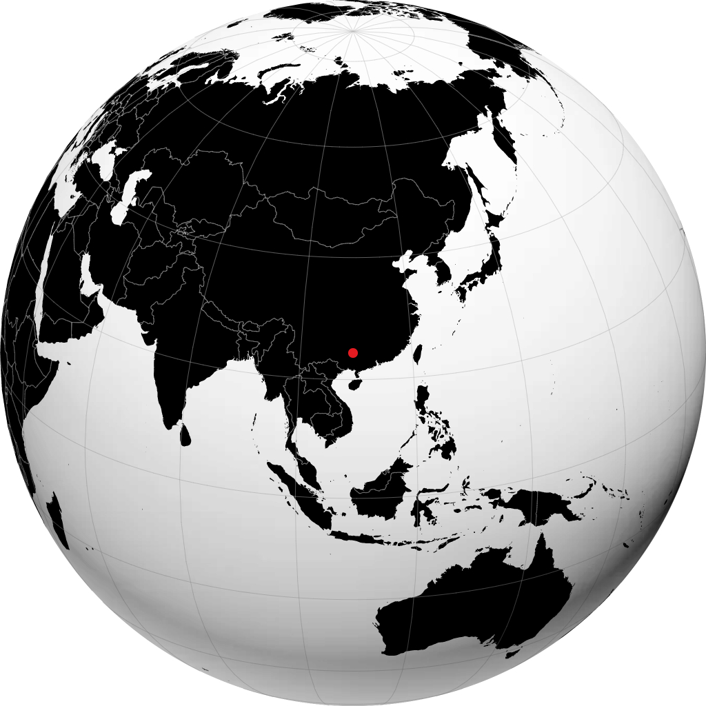Liuzhou á hnöttnum