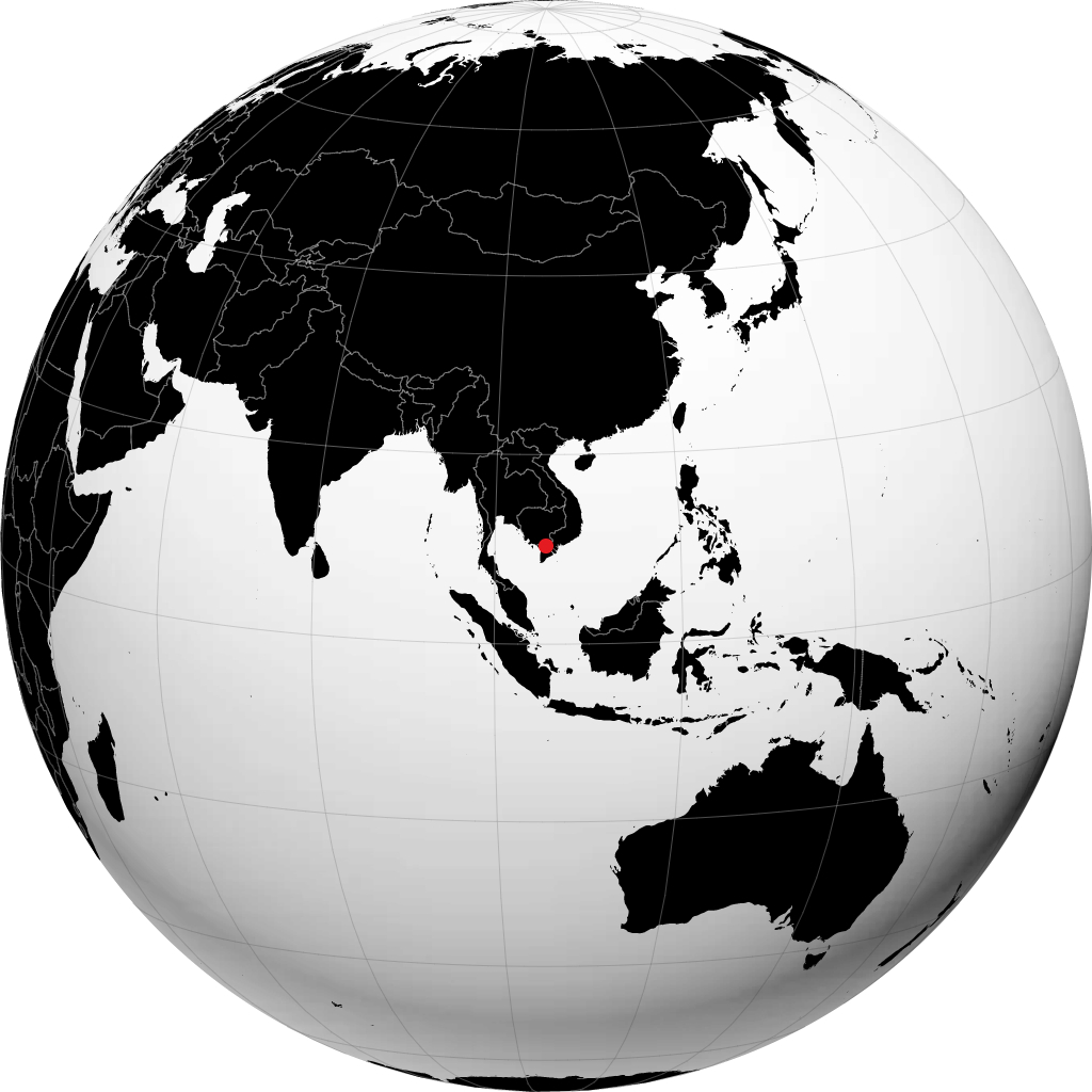 Long Xuyen á hnöttnum